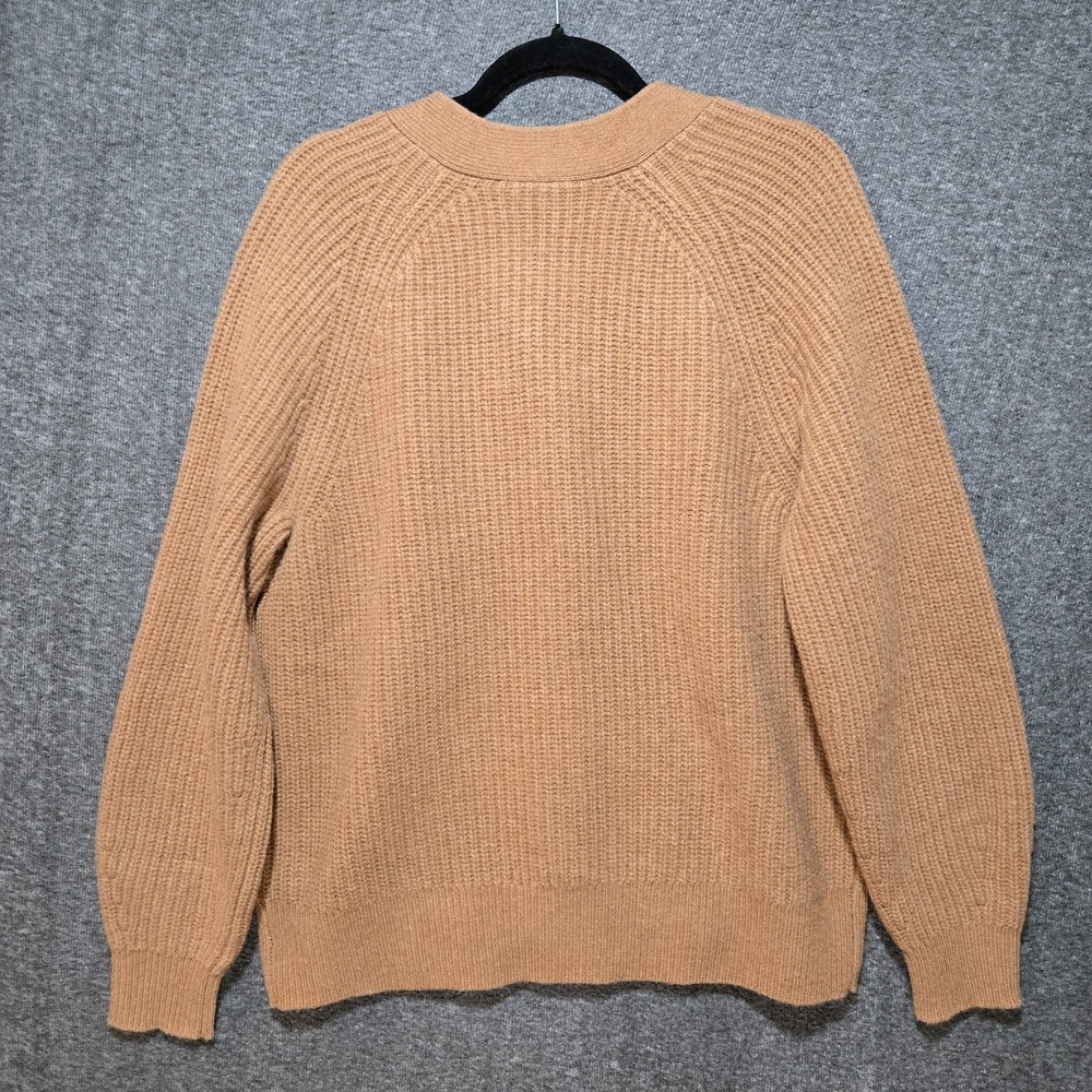 Everlane Felted Wool Cardigan Womens Small Brown Long Sleeve Knit Sweater Button - Picture 8 of 9